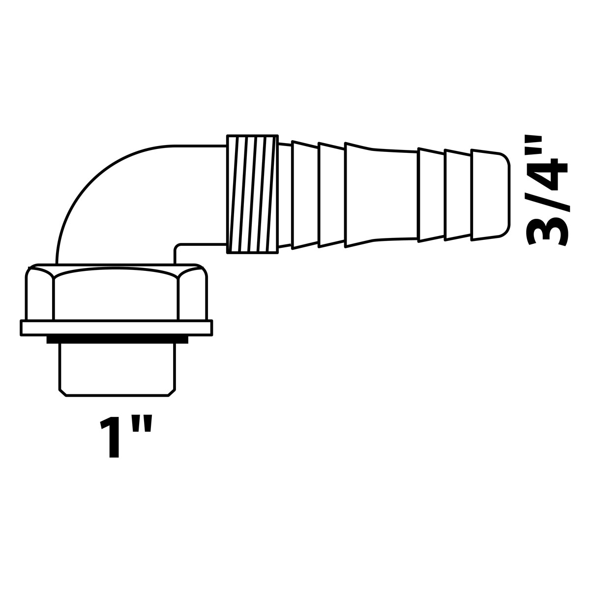 Kirchhoff RE-Geräteanschluss Anschlussschlauch Waschmaschinen grau 90 für Unterputz-Waschgeräte-Siphon Bild 2