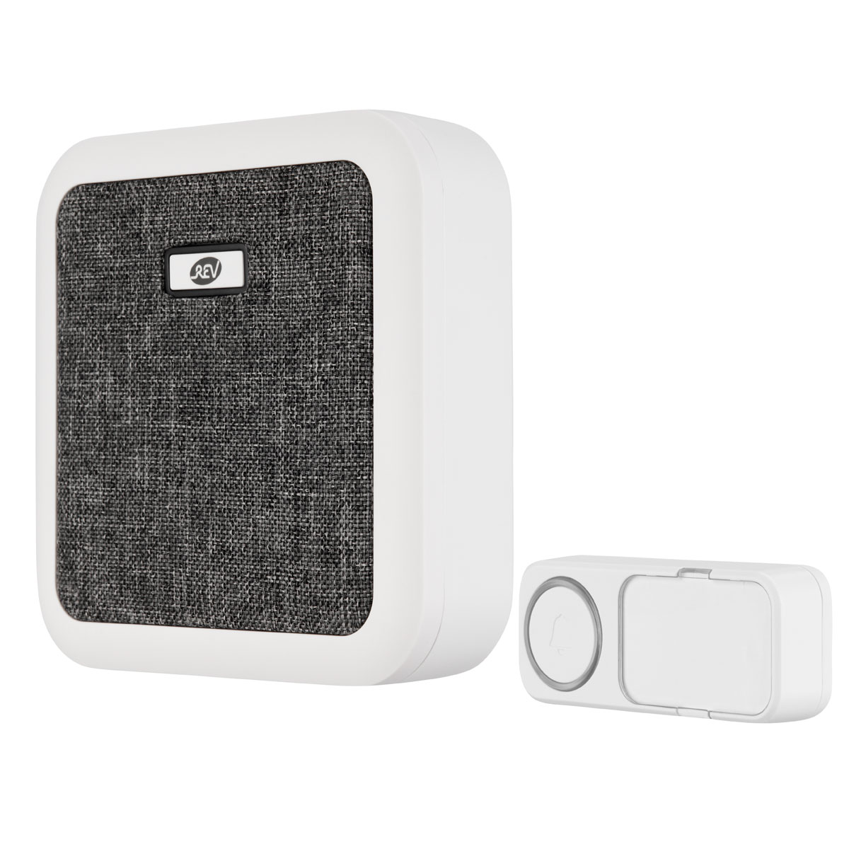 REV Ritter  Funk-Gong mit Taster & Stoffbez.Orchestra Batterie 58 Mel. 150m weiß Bild 2