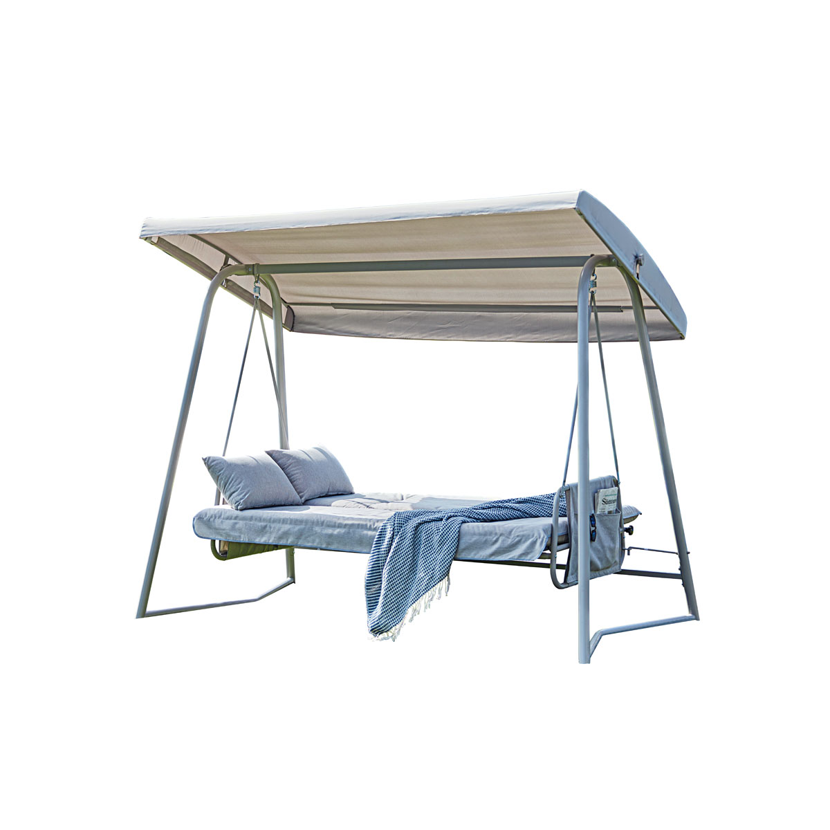 Haveson Hollywoodschaukel Milos mit Bett-Funktion