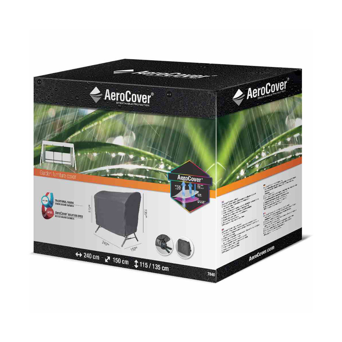 Schaukelhülle AeroCover 240 x 150 x 135/115 cm atmungsatkiv