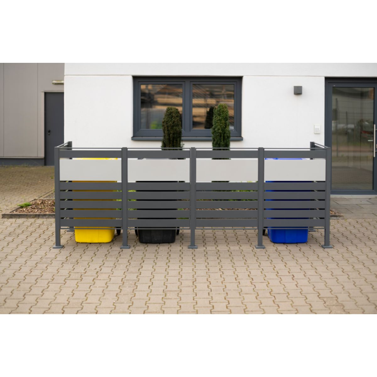 Westmann Mülltonnenverkleidung Planum 4x 240 L 1er Box 90x330x120 cm Bild 2