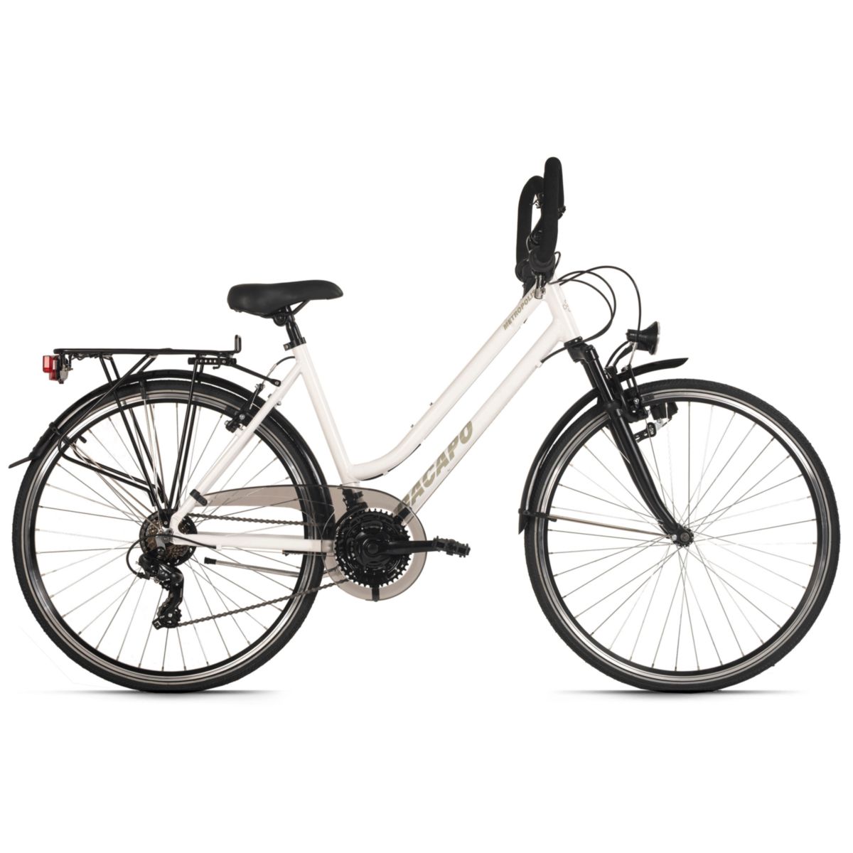 DaCapo Trekkingrad Damen Alu-Rahmen 28'' Metropolis weiß RH 48 cm Multipositionslenker
