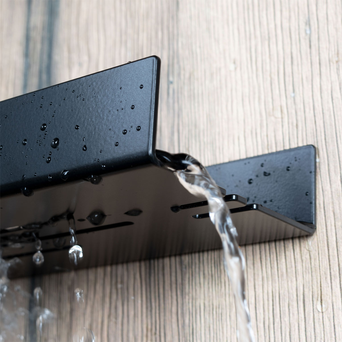 Schulte  Duschablage zum Kleben Größe S Mattschwarz Bild 5