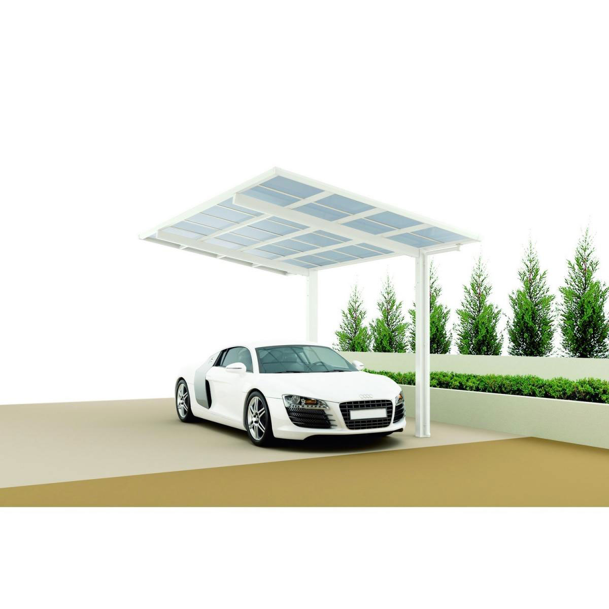 Ximax Carport Alu Linea 80 Winterweiss Bild 2