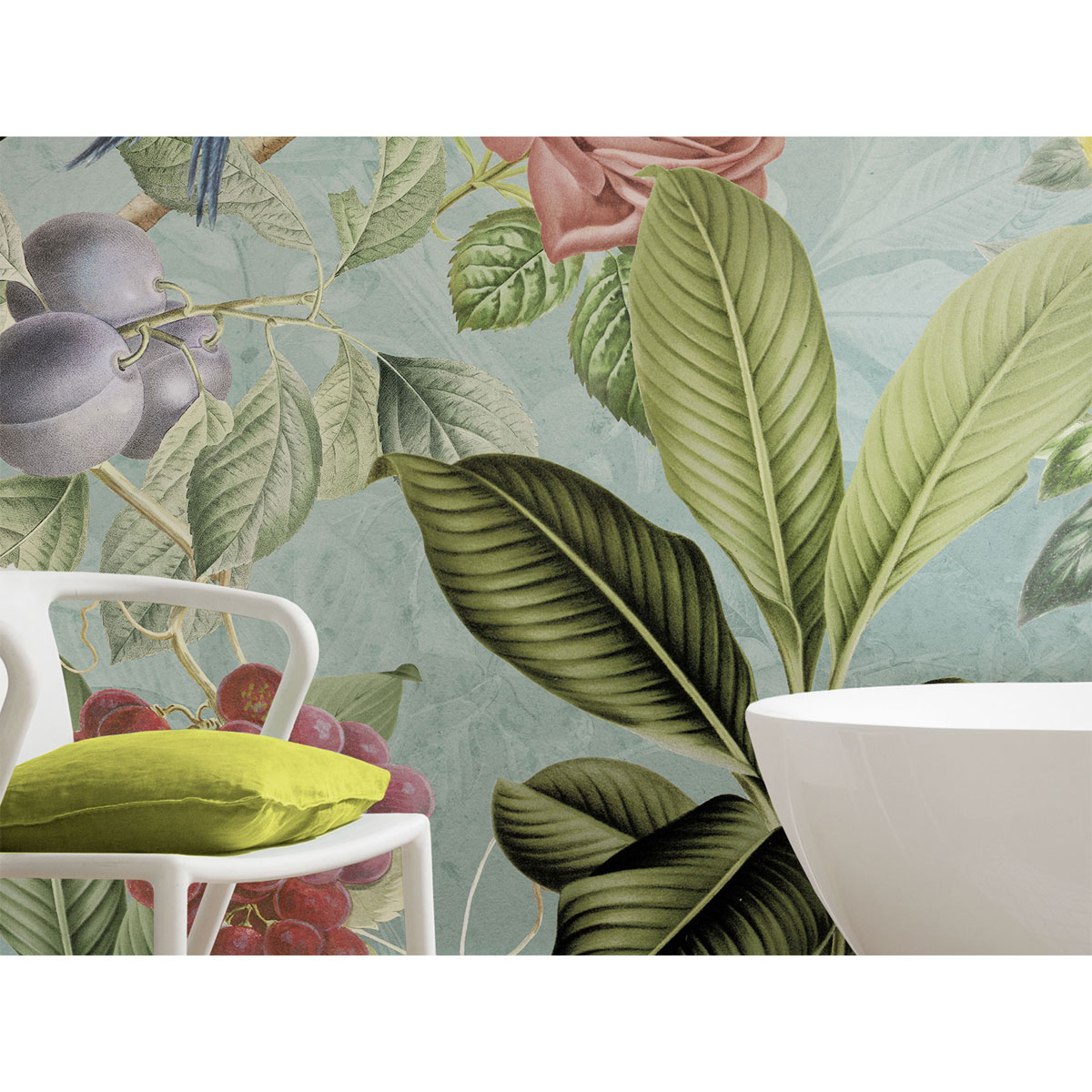 Komar  Vlies Fototapete Birds and Berries 200x250 cm Bild 9