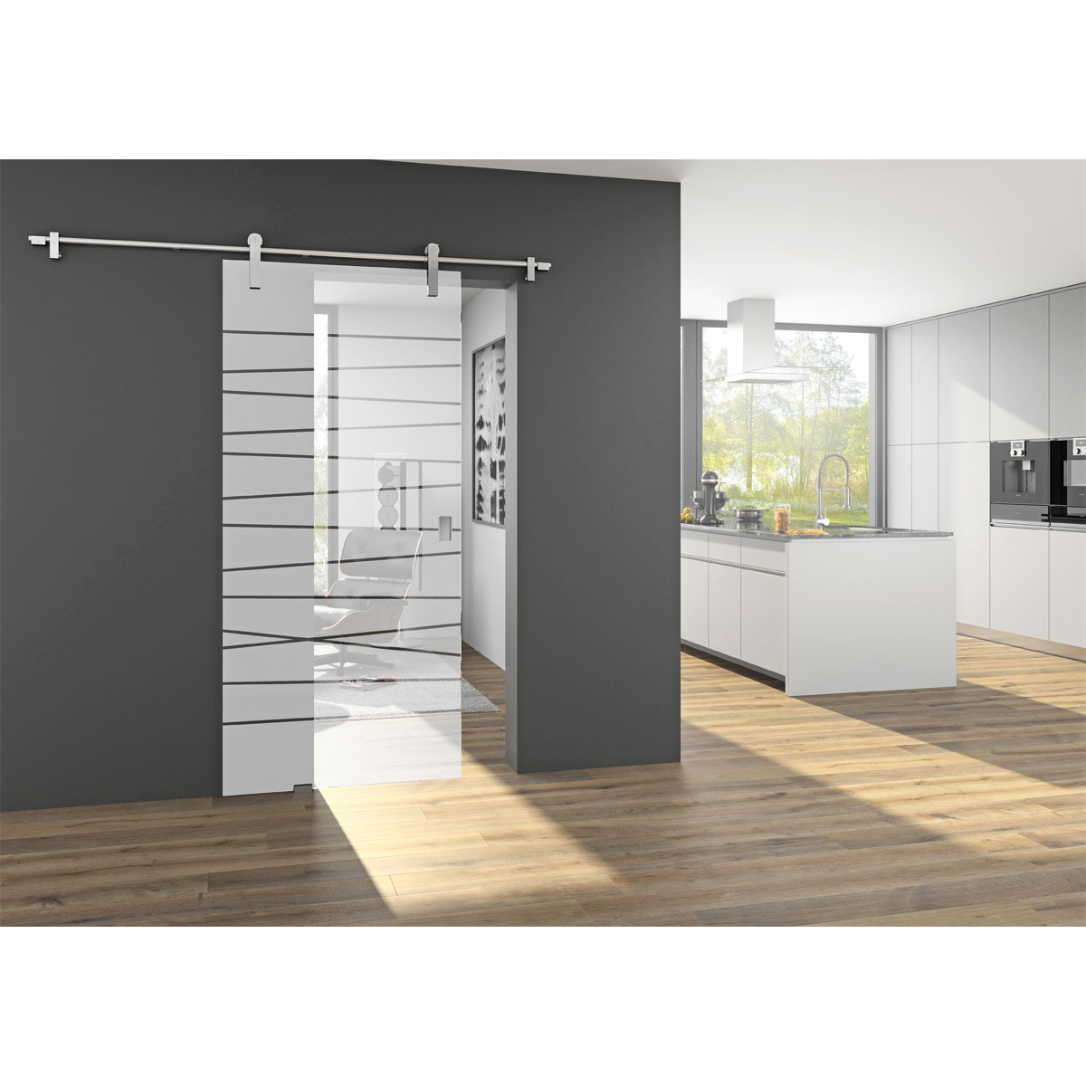 Glasschiebetür-Set GST 514 Bild 2