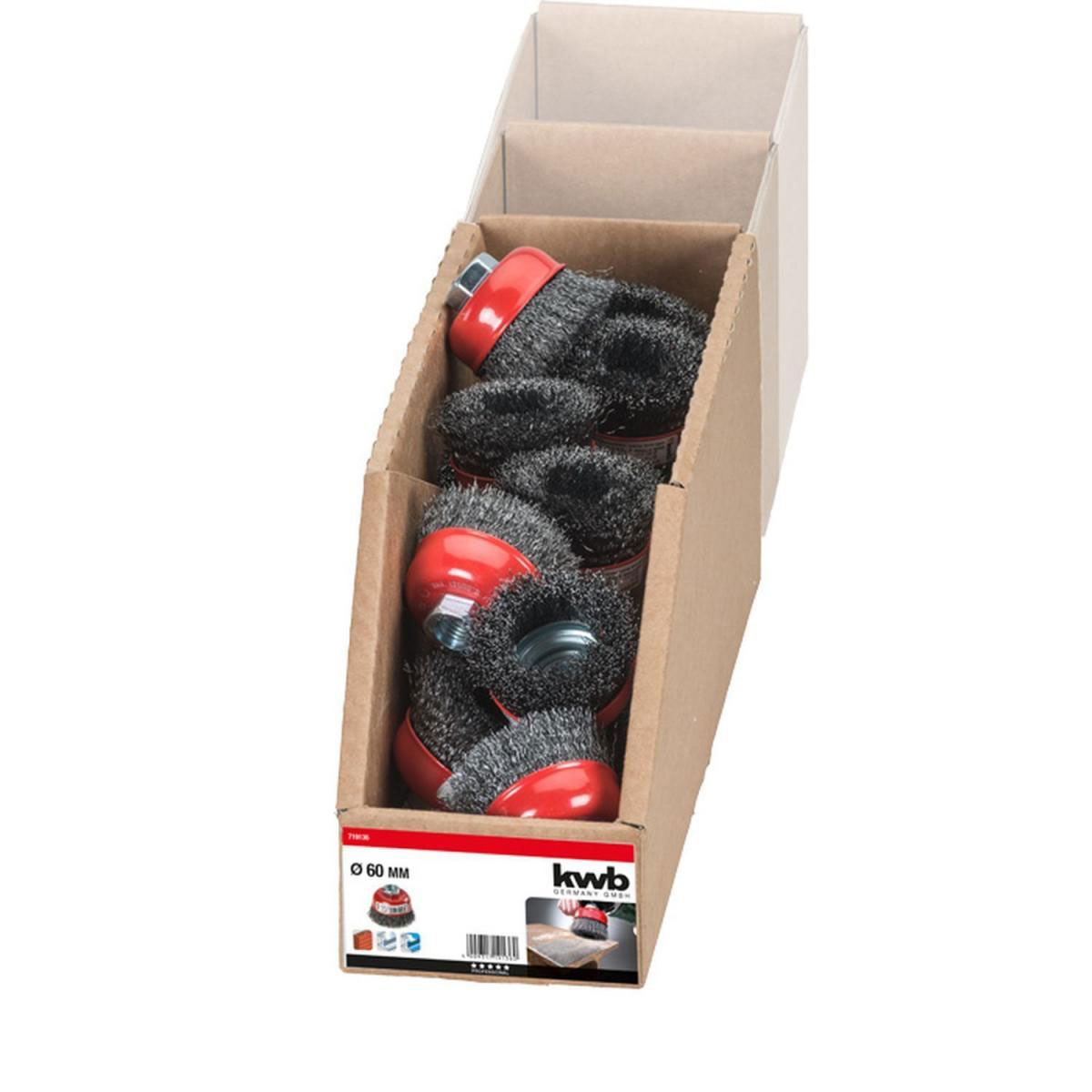 kwb  Topfbürsten Aggresso-Flex für Einsatz mit Winkelschleifern 60 mm Bild 2