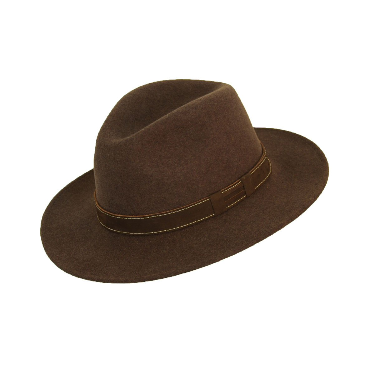 Scippis Wollhut Paxton braun-melange Größe XL