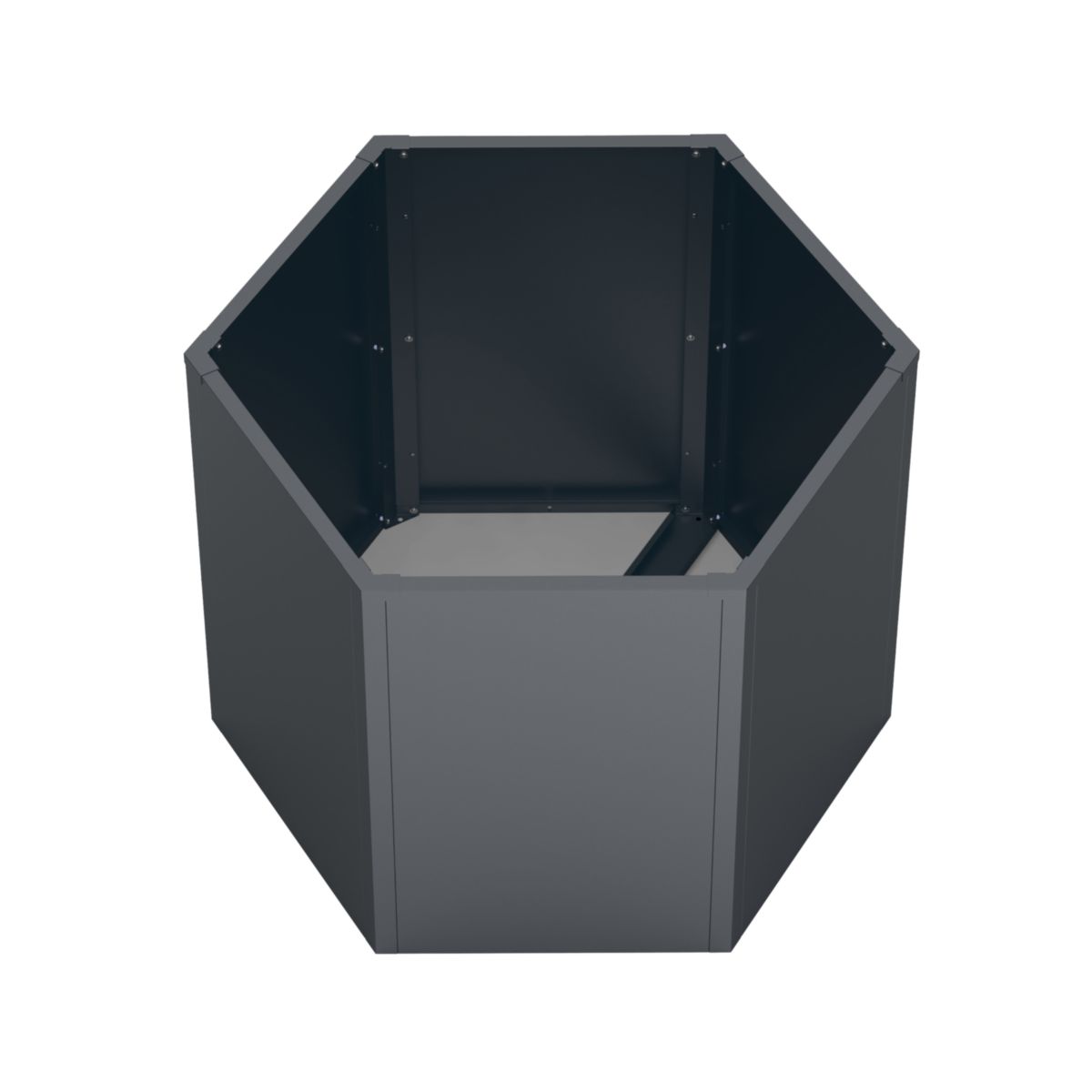 Westmann Metall Hochbeet 6-eckig Varia 77 Anthrazit|100x100x77cm Bild 5