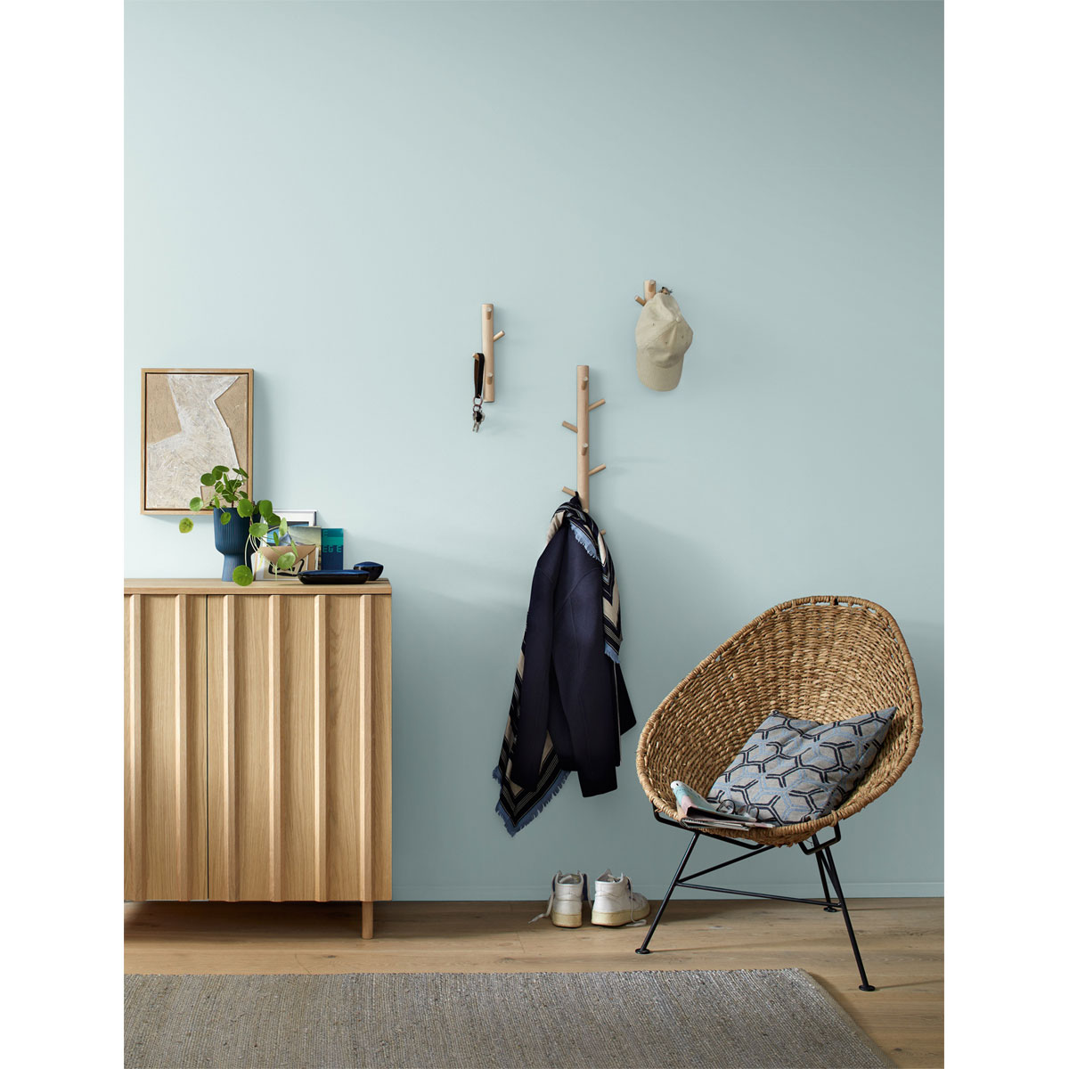 Alpina Innenfarbe pure farben 2,5 L Eisblau matt Bild 2