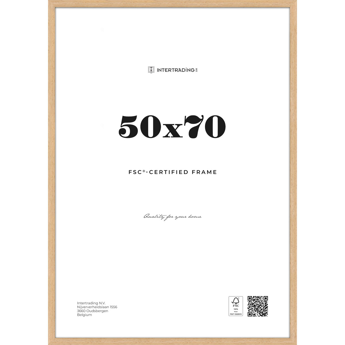 Bilderrahmen Quebec 50x70 cm Eiche