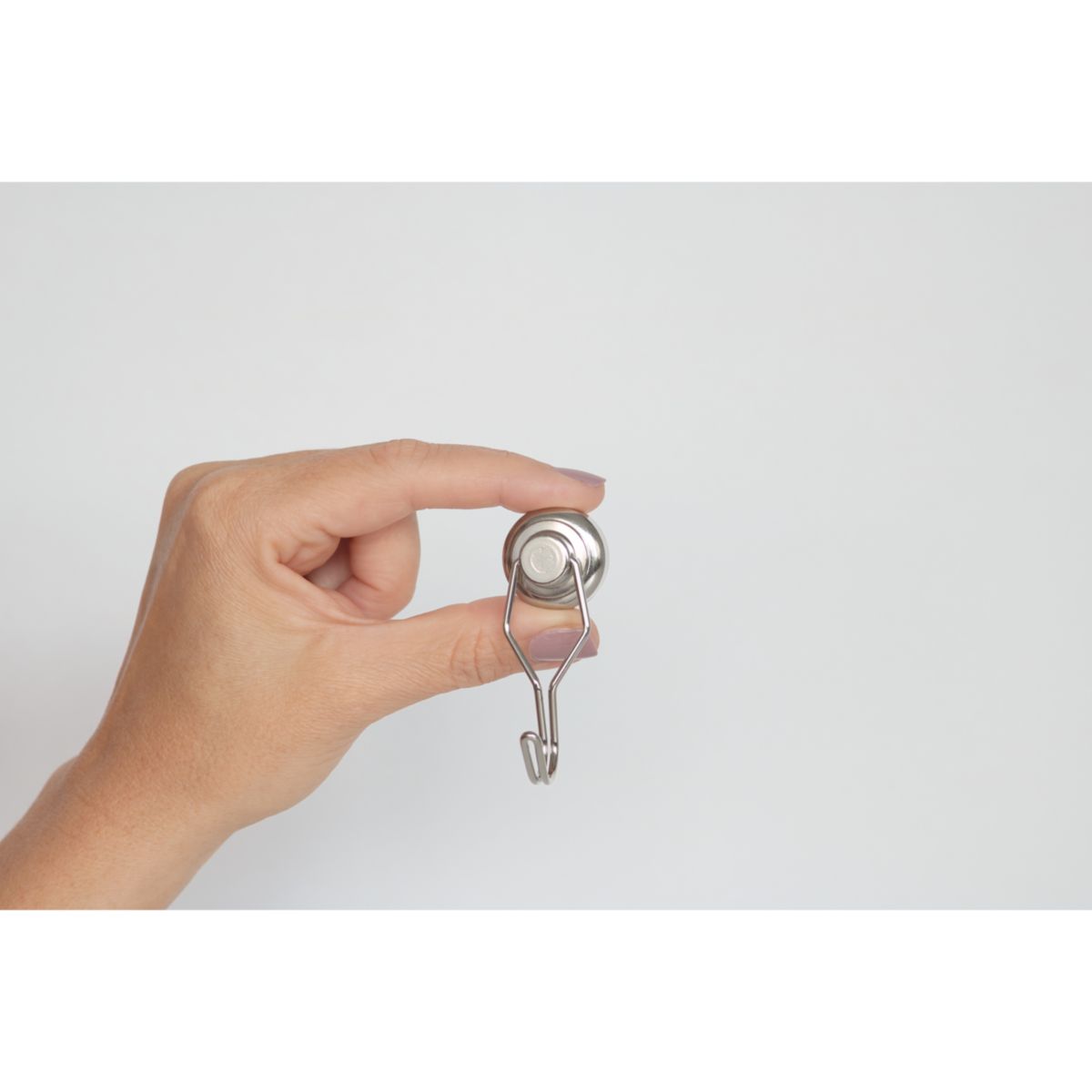 Suki Topfmagnet Neodym Ø 25 mm, mit drehbarem Haken 50 mm, silber Bild 7