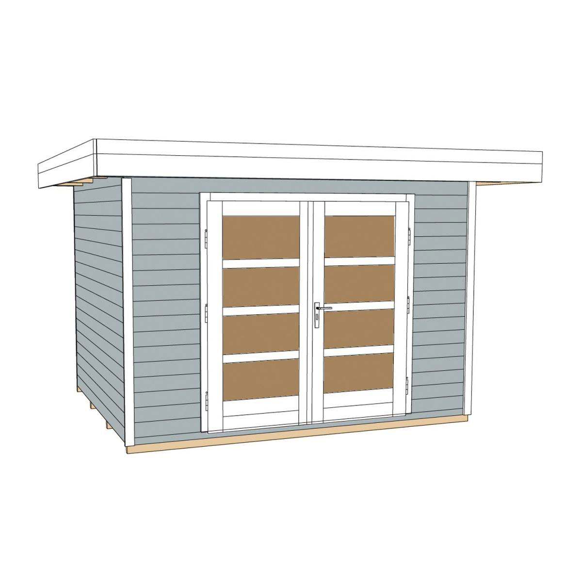 Weka Designhaus 126 356 x 314 x 226 cm grau Bild 3