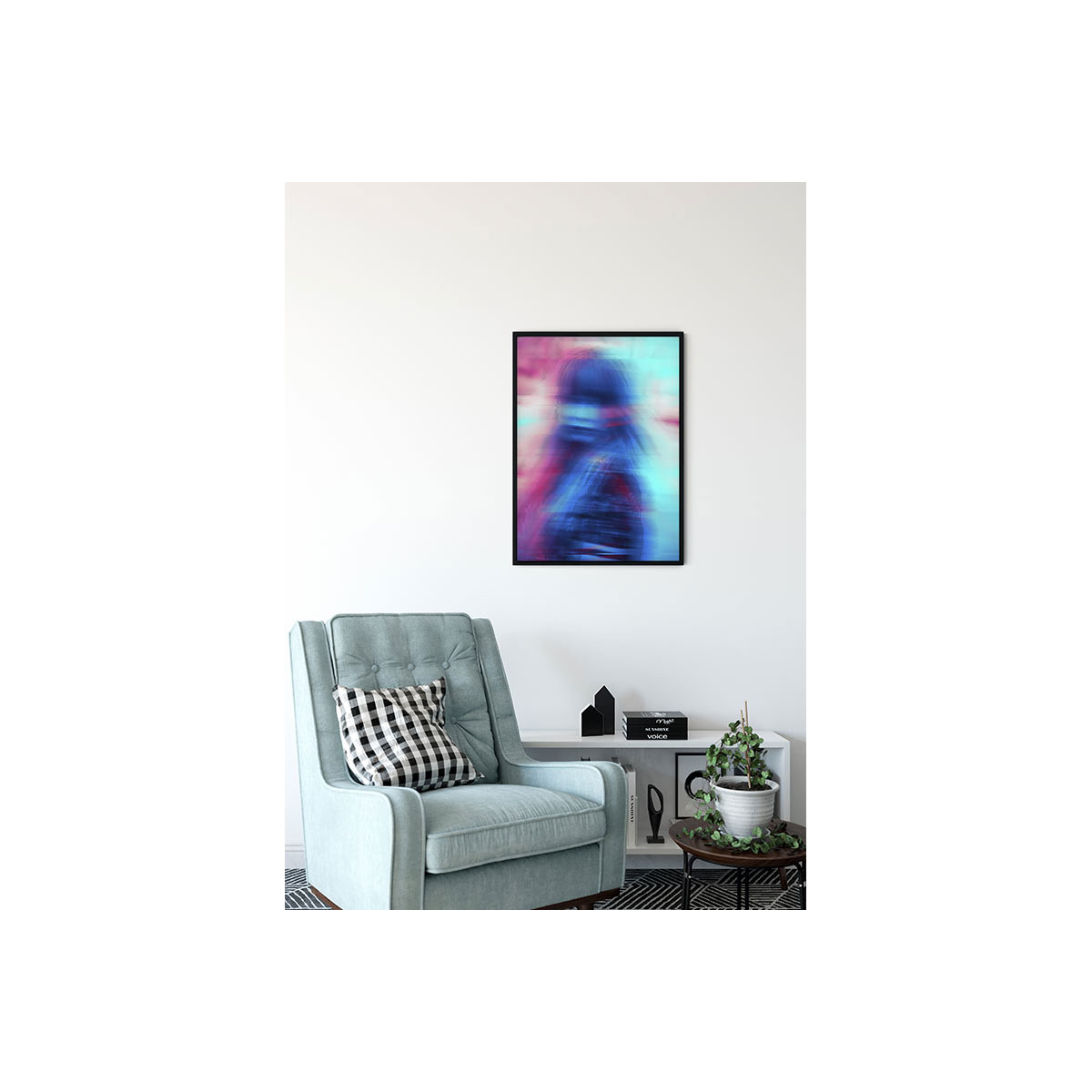 Komar  Wandbild Neon Girl 50x70 cm Bild 5