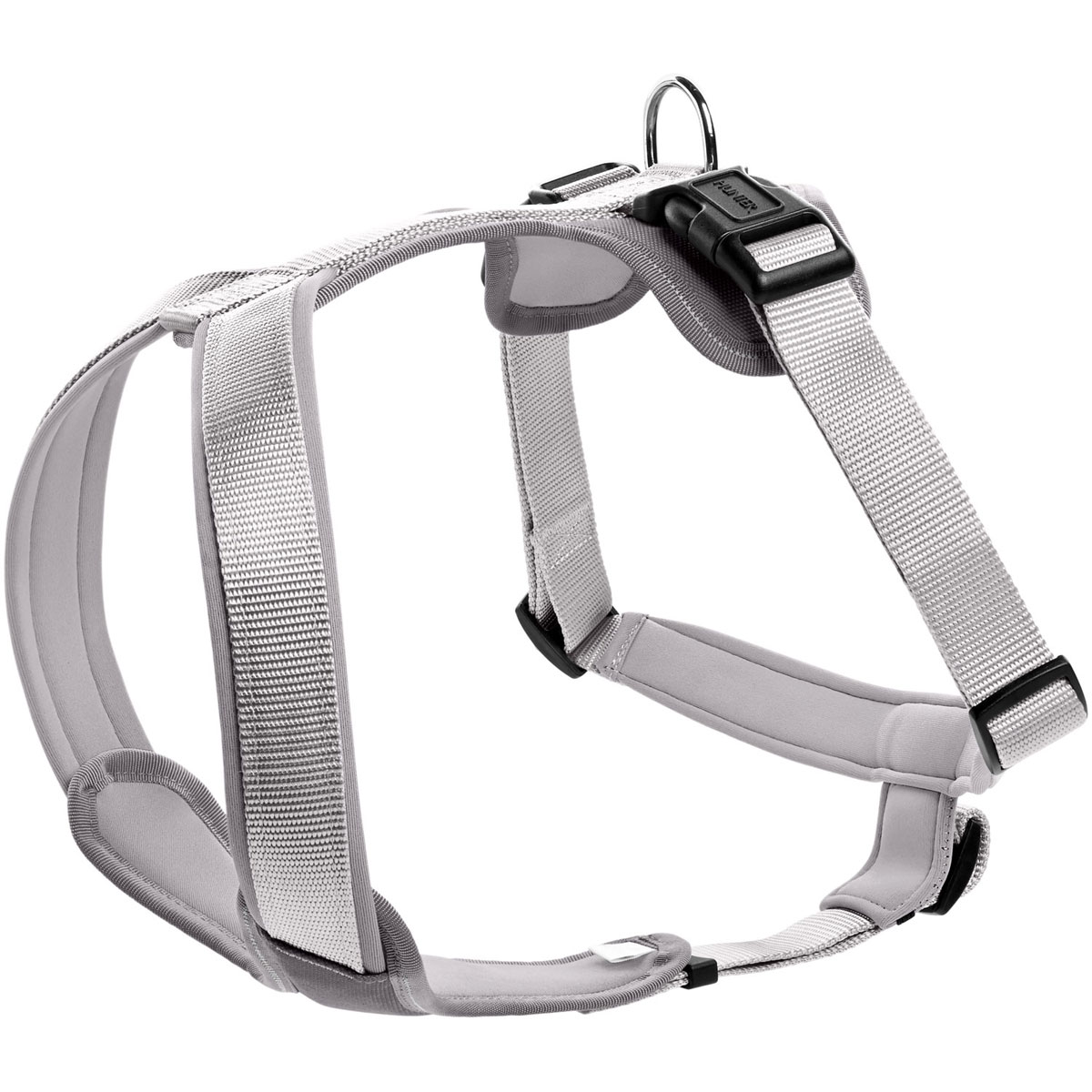Hunter Hundegeschirr Neopren grau Größe XS