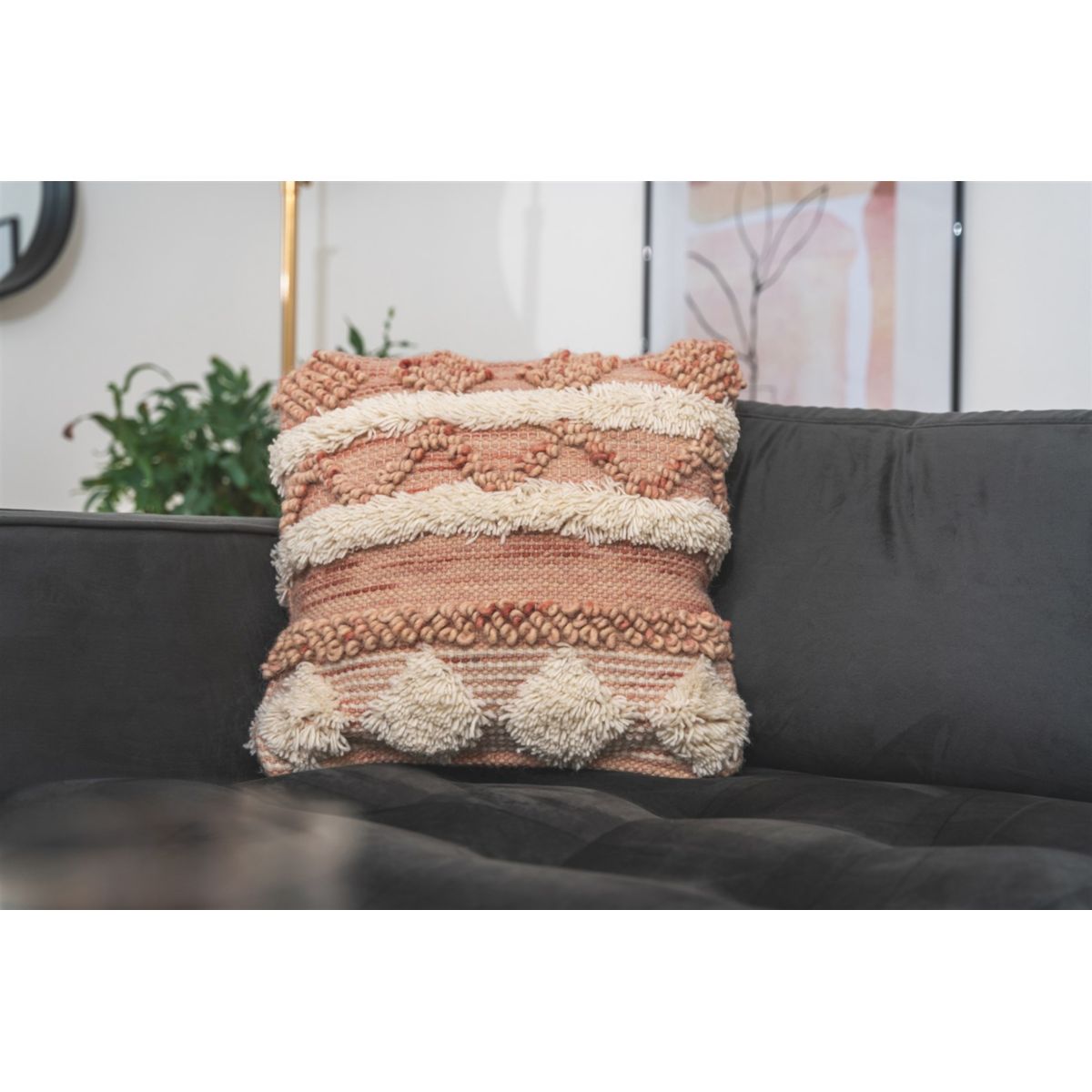 Kissen Bohist 225 rosa / creme 45 x 45 cm Bild 2