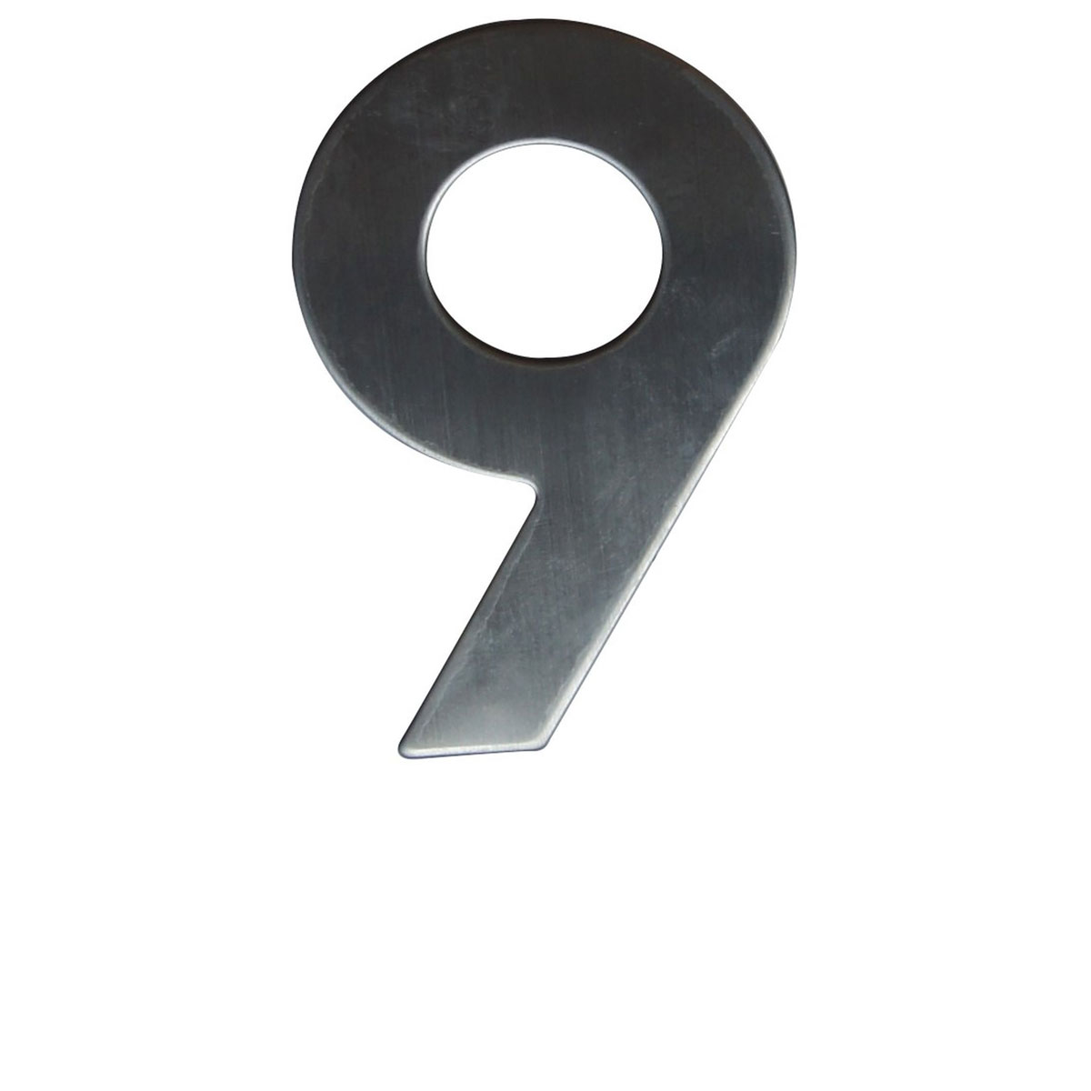 Alpertec Hausnummer 9 Edelstahl satiniert