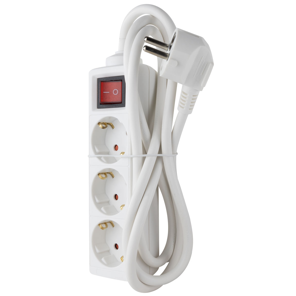 REV Ritter Steckdosenleiste Standard 3-fach mit Schalter 1,4 m weiß Bild 2