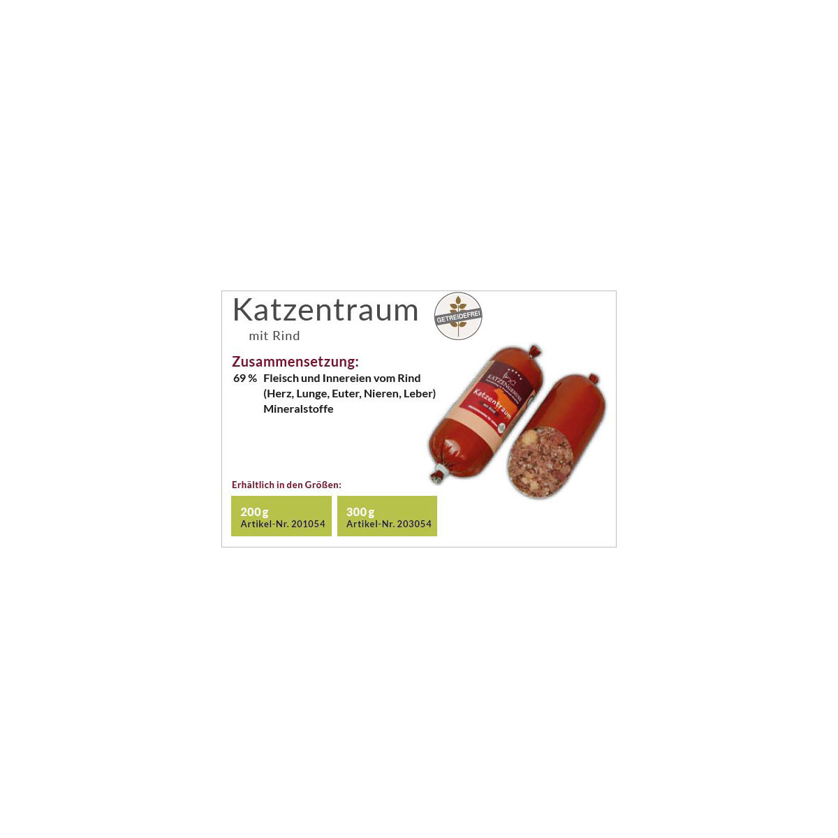 Katzenfutter KatzenGenuss Katzentraum 200 g
