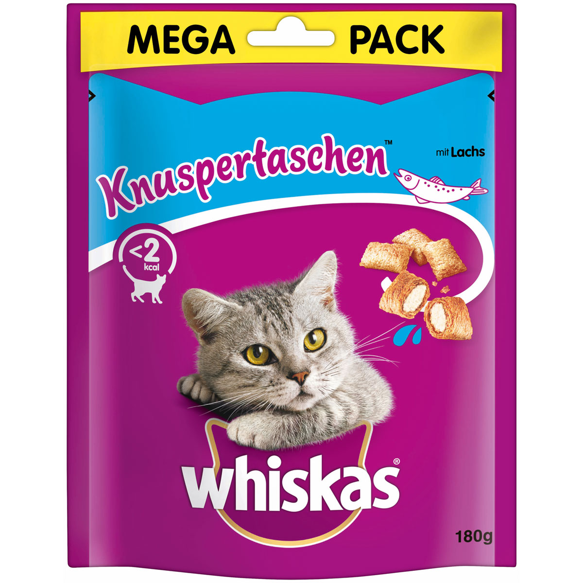 Whiskas  Knuspertaschen Lachs 180g