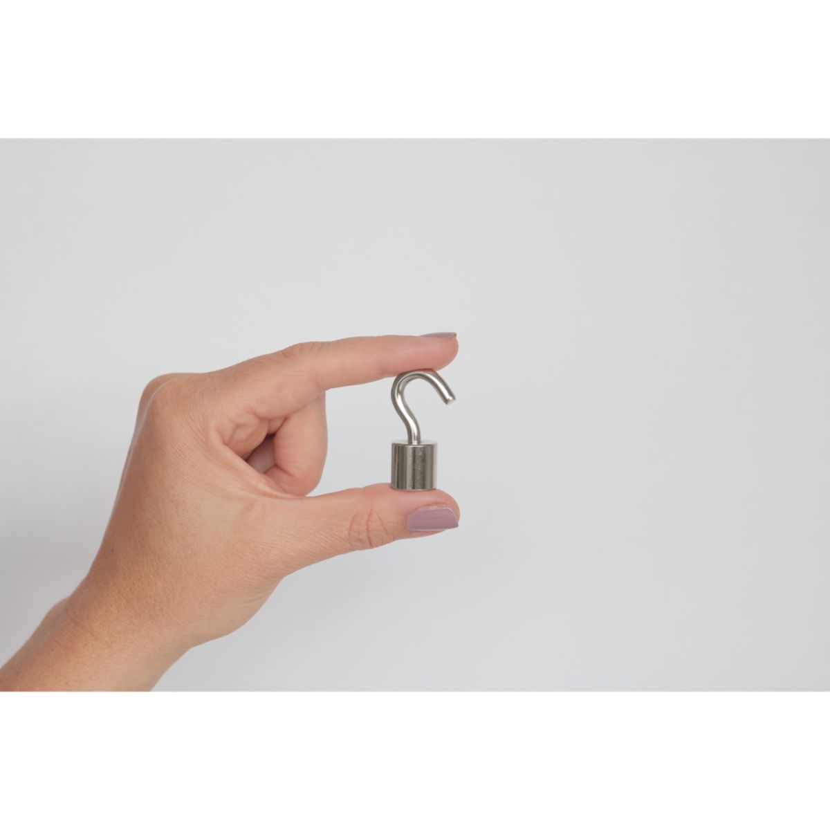 Topfmagnet Neodym mit Schraubhaken M5 Ø 15 x 38 mm, silber Bild 7