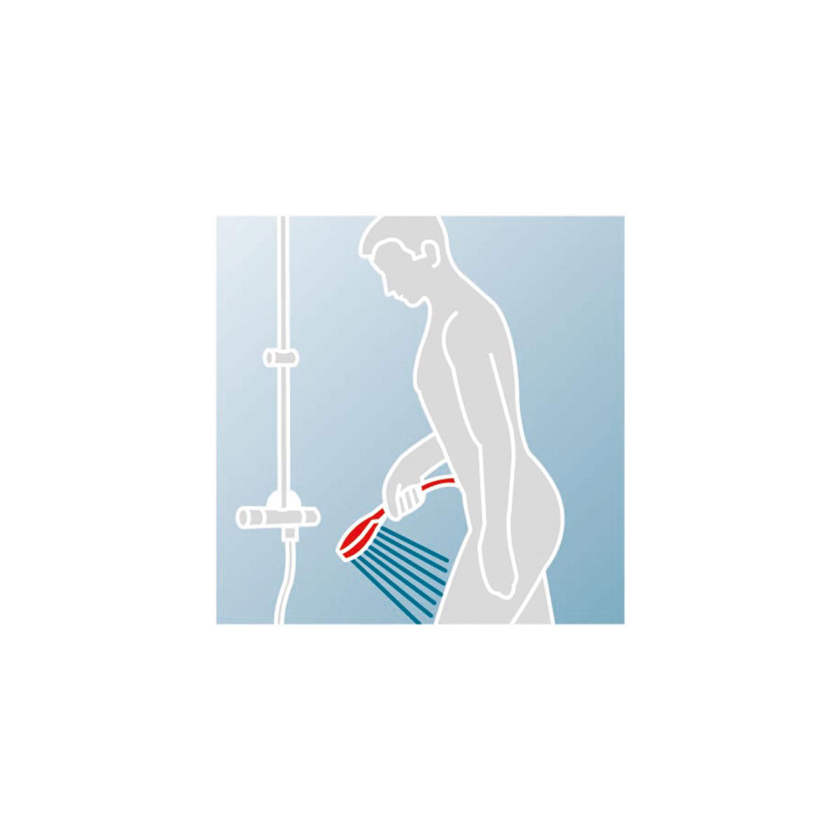 Schulte  Duschsystem DuschMaster Rain Classic - Black Style mit Thermostat Kopfbrause rund Bild 2