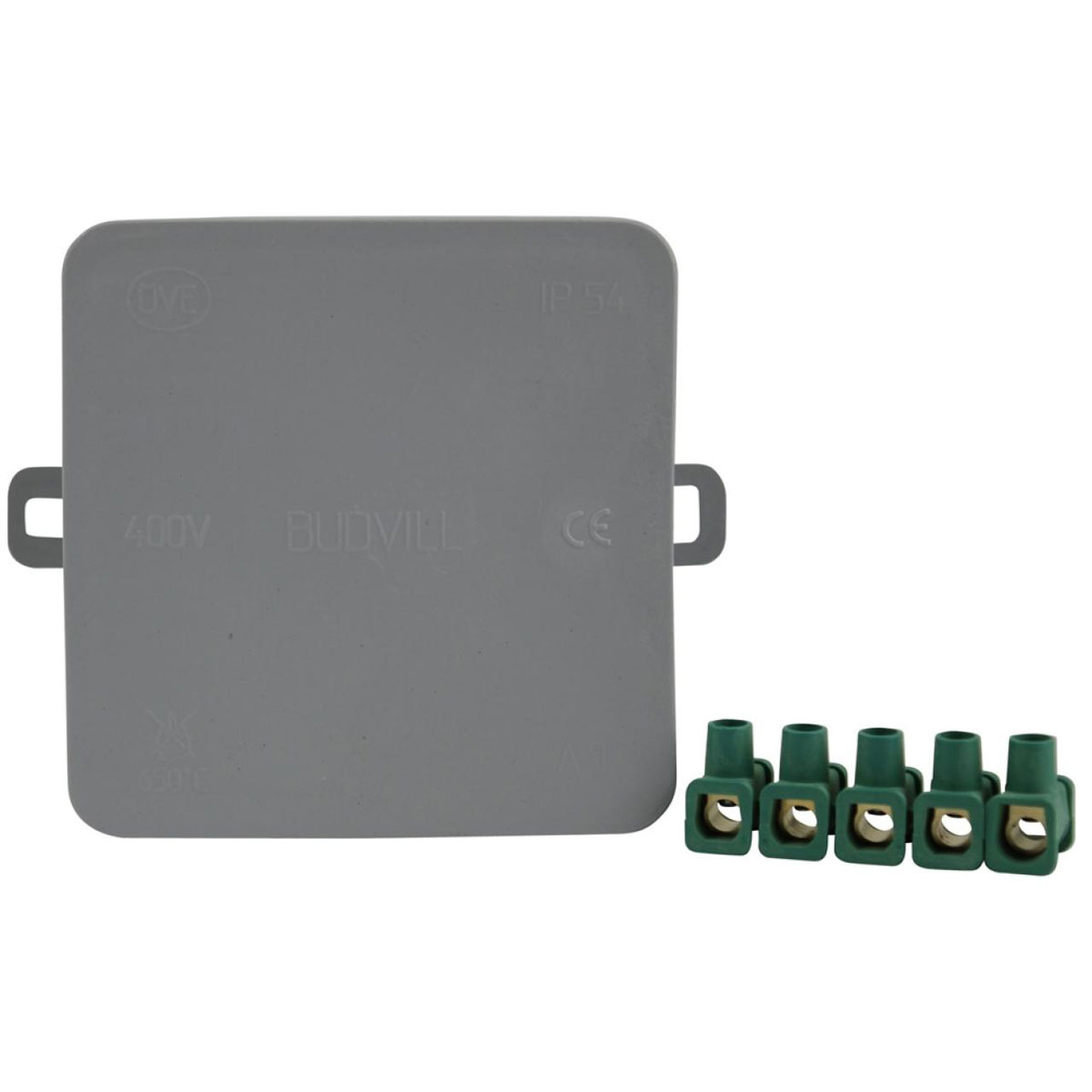 Unitec Abzweigkasten AP IP54 mit Klemmen grau