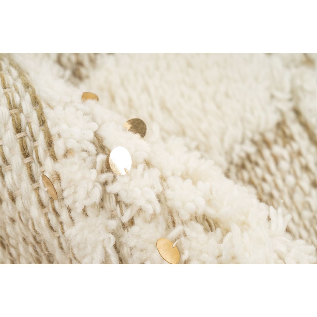 Bohist 425 Creme / Khaki 80cm x 150cm Bild 3