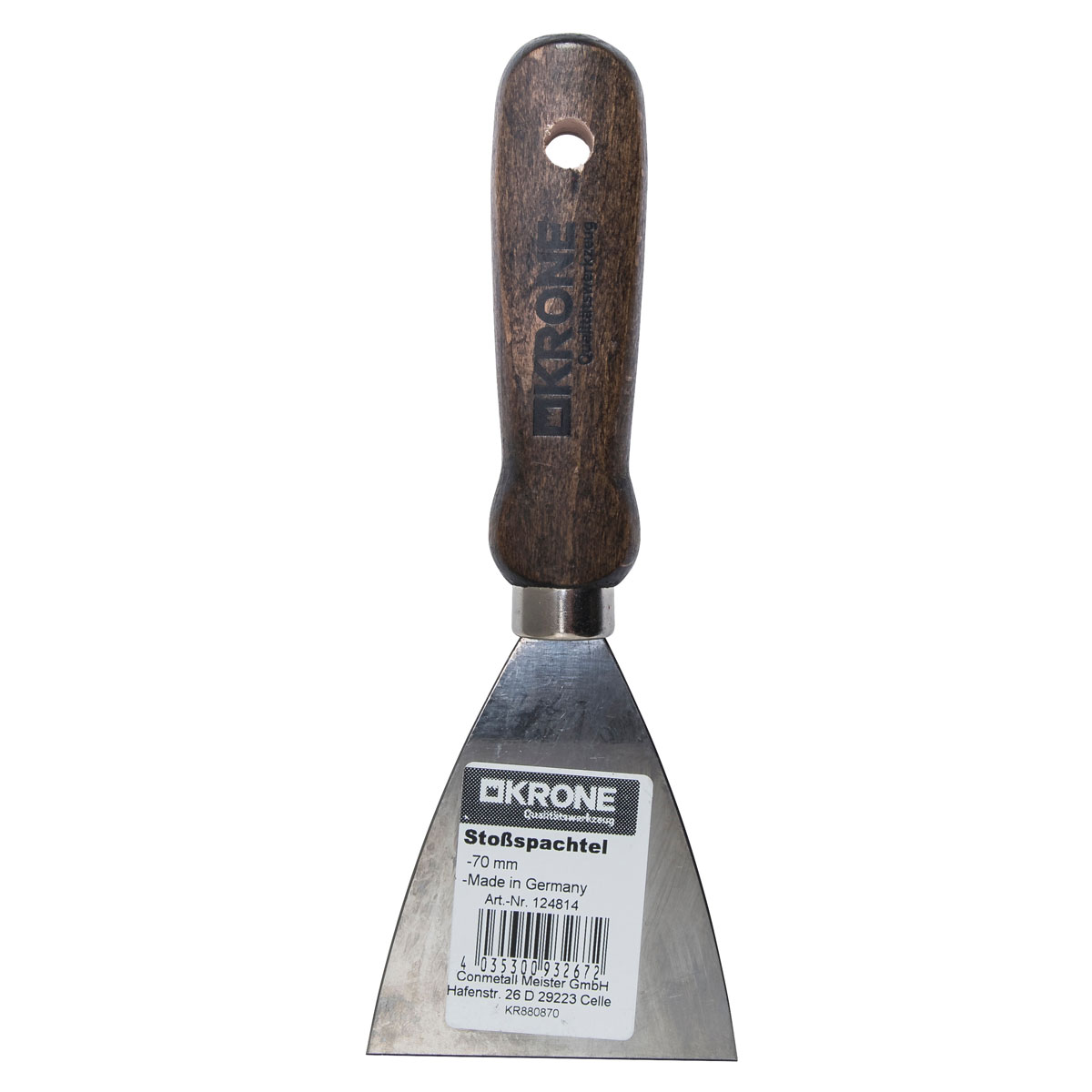Krone  Stoßspachtel 70 mm m kurzer Klinge