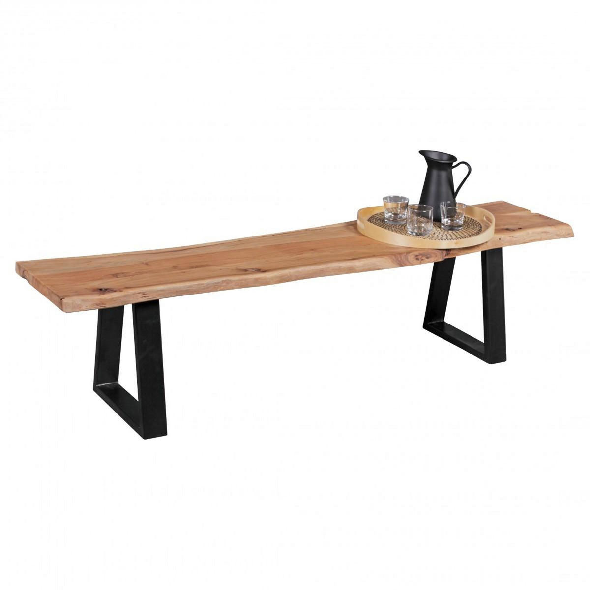 Wohnling Esszimmerbank Gaya 180 x 40 cm Massivholz Akazie Bild 5