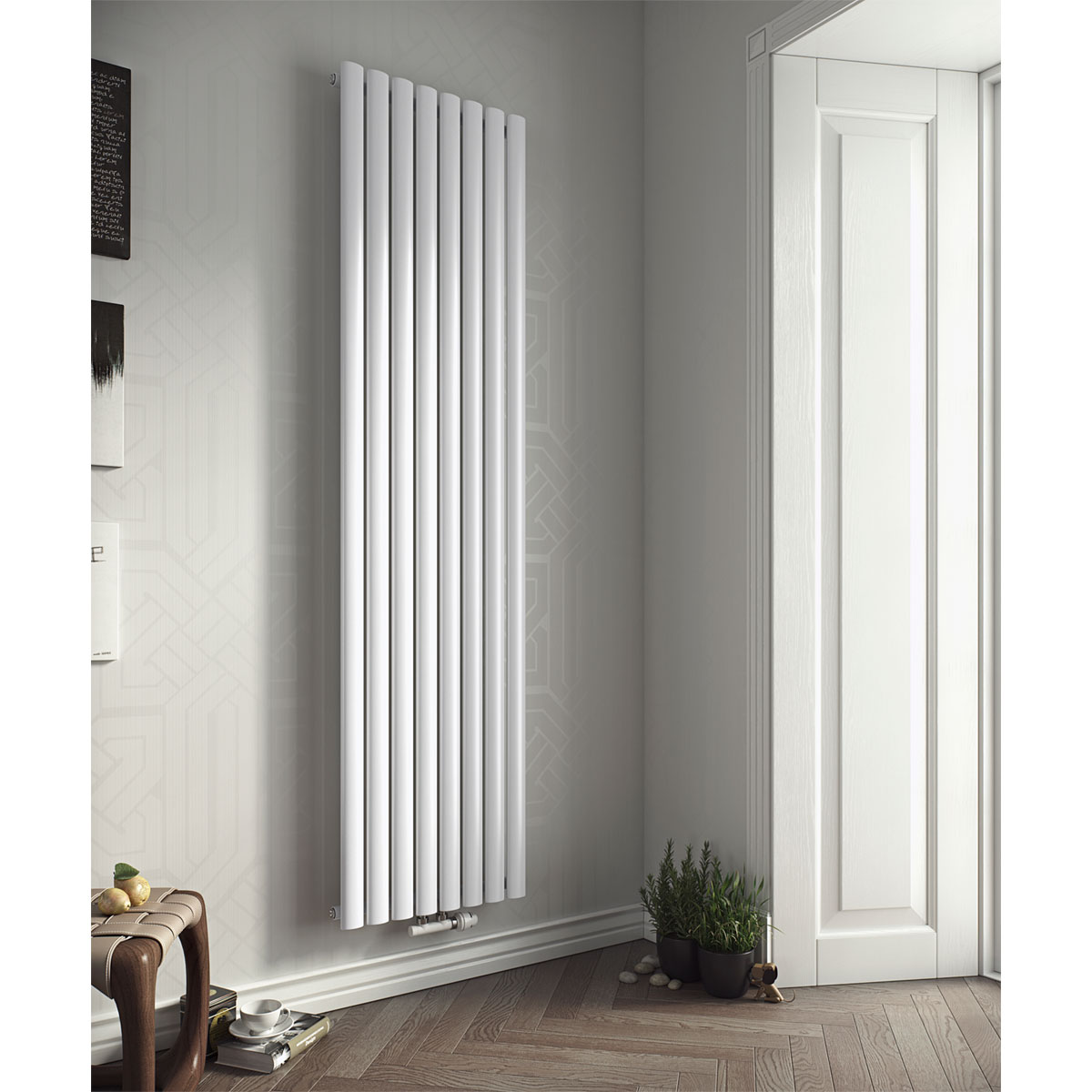 Ximax  Raumheizkörper Fortuna 1800 x 468 mm 989 Watt Mittenanschluss Weiß