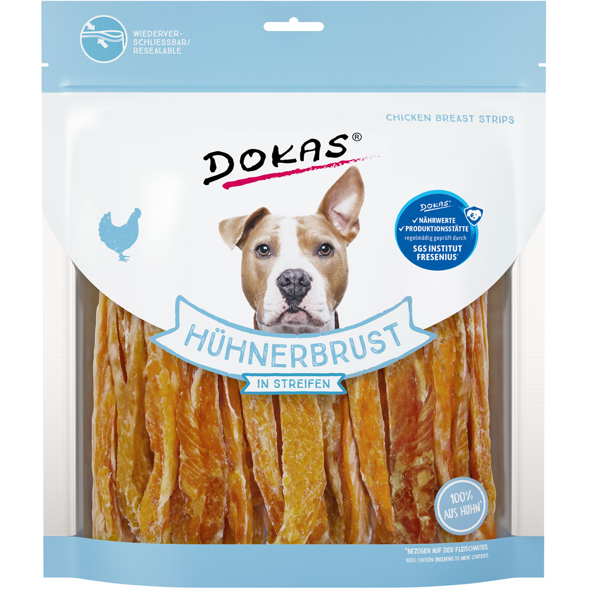 Dokas Hühnerbrust-Streifen 500 g
