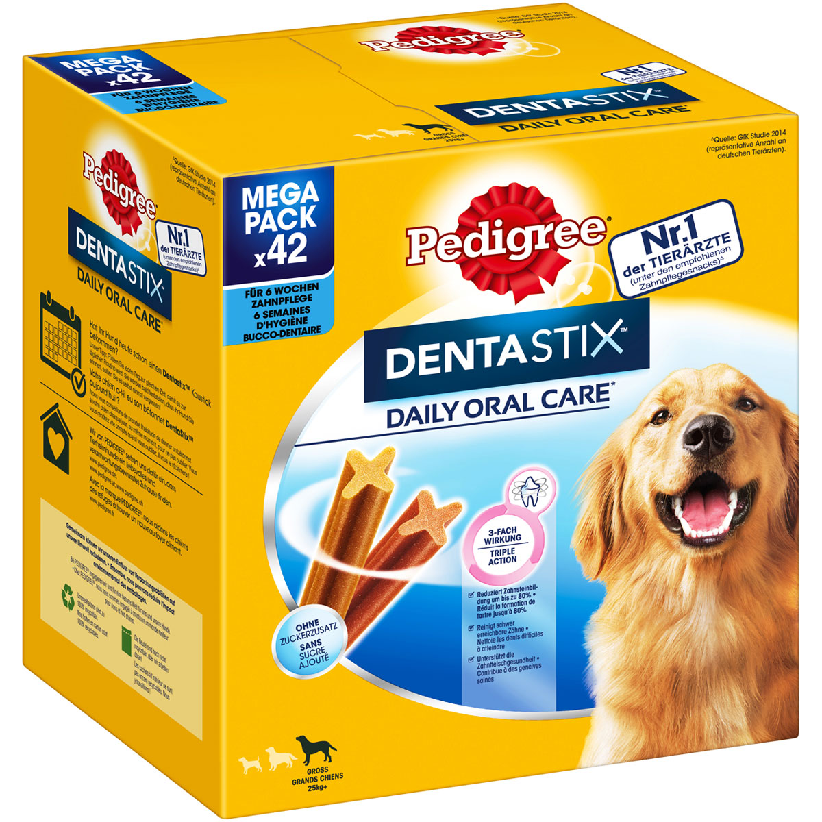 Pedigree Hundesnack DentaStix für große Hunde