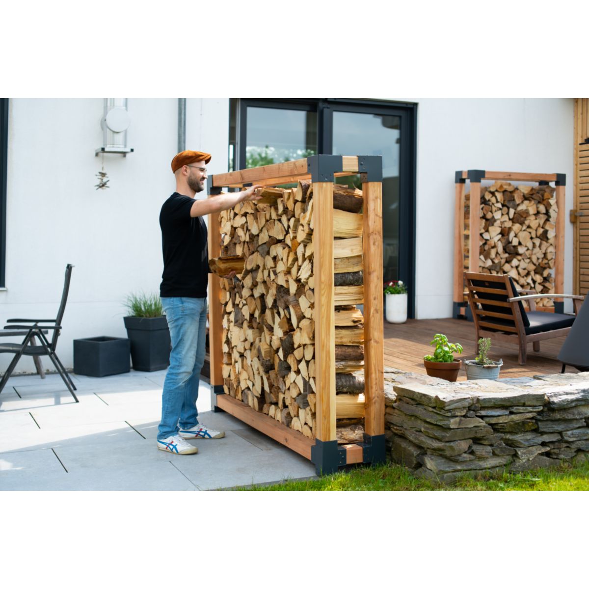 Westmann Kaminholzregal Michel XXL 40x198x180 cm Bild 6