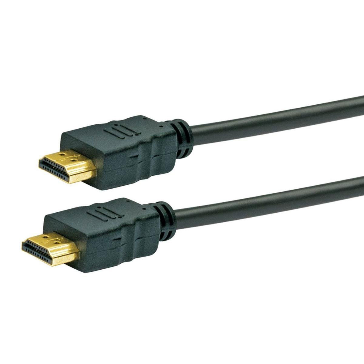 Schwaiger HDMI-Kabel mit Ethernet 3m schwarz Goldkante Bild 2