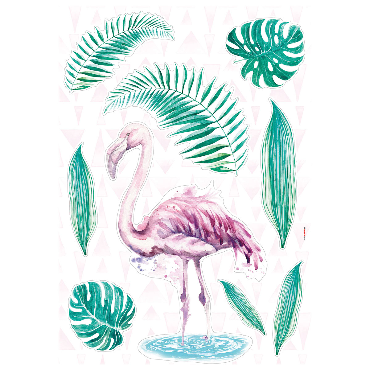 Komar  Wandtattoo Flamingo 50x70 cm Bild 2