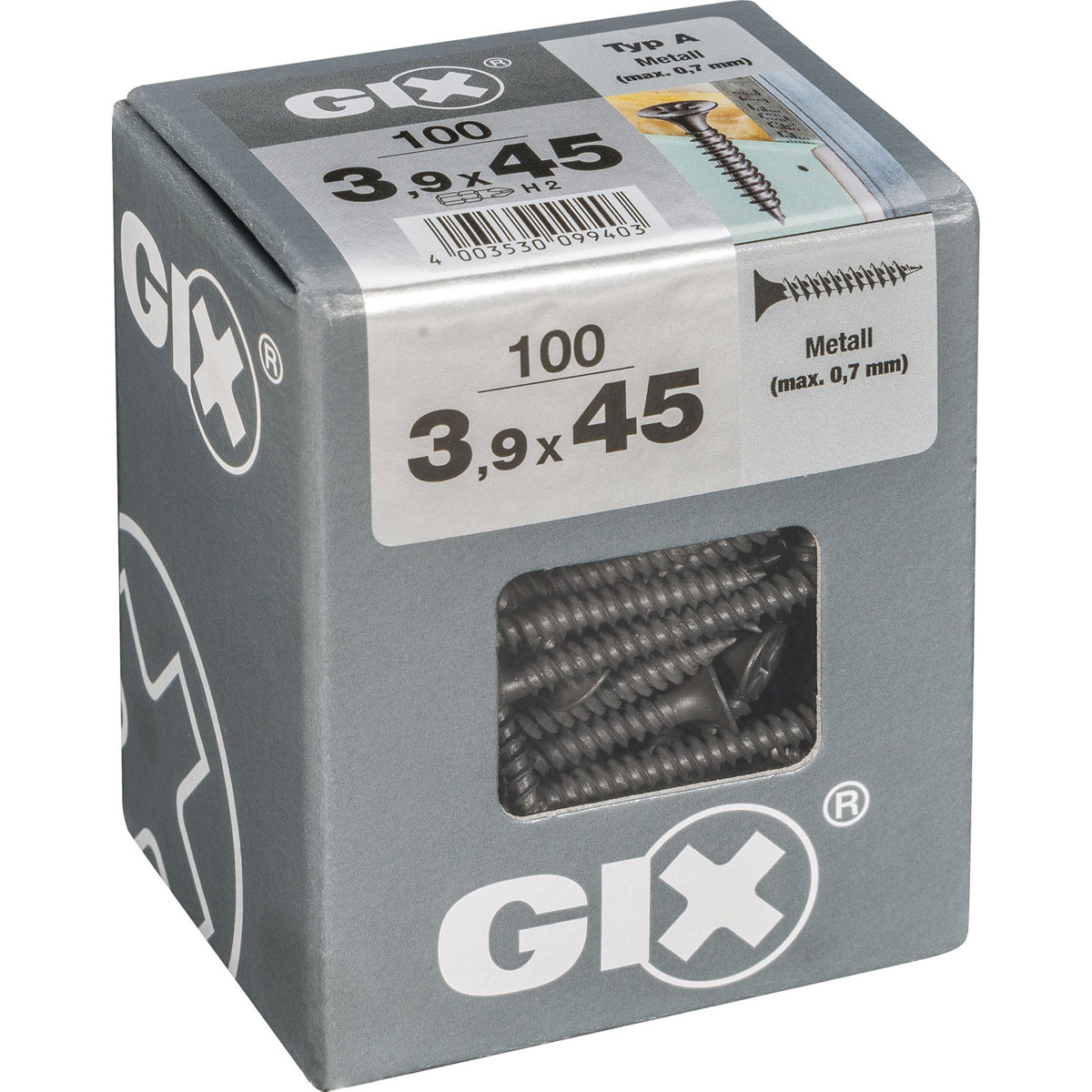 Gix Schnellbauschraube A Feingewinde 3,9 x 45 mm 100 Stück Bild 2