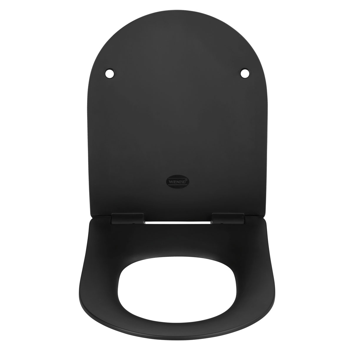 Wenko Premium WC-Sitz Sedilo matt Schwarz antibakteriell mit Absenkautomatik Bild 2
