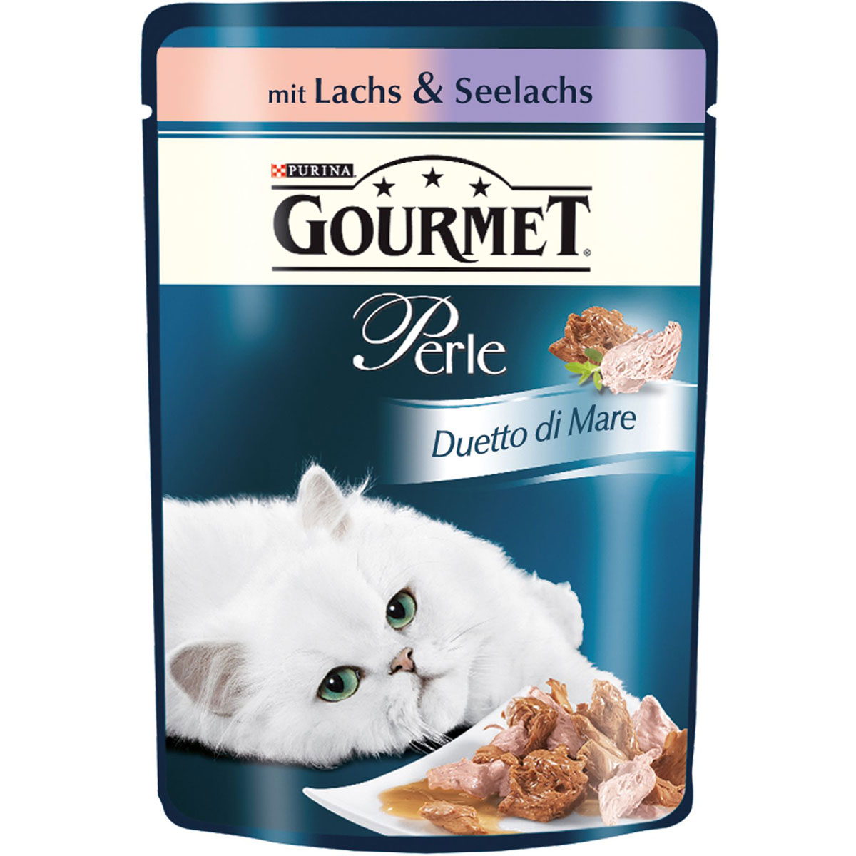 Gourmet  Perle Duetto di Mare Lachs Seel 85g Portionsbeutel