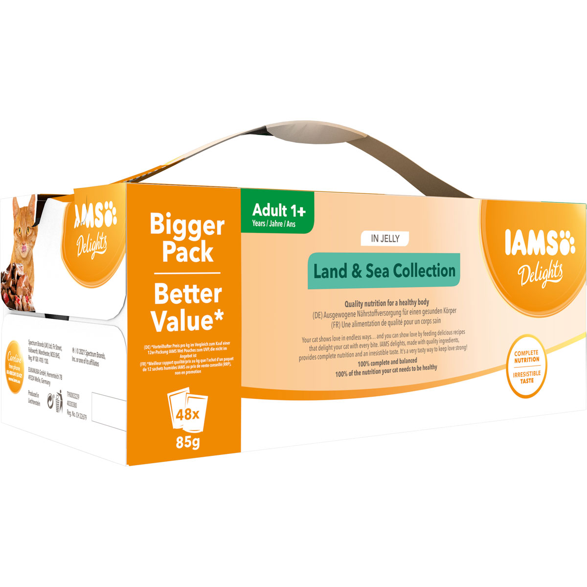 IAMS Nassfutter Delights Erwachsen Mix in Gelee 48 x 85 g