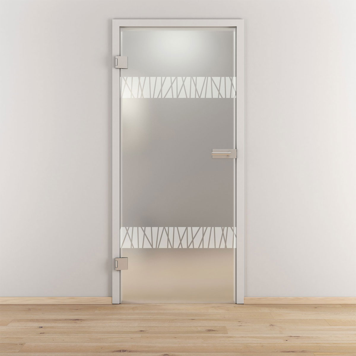 Novadoors Glasdrehtür NOVA 550 mattiert 70,9 x 197,2 cm Links Bild 1