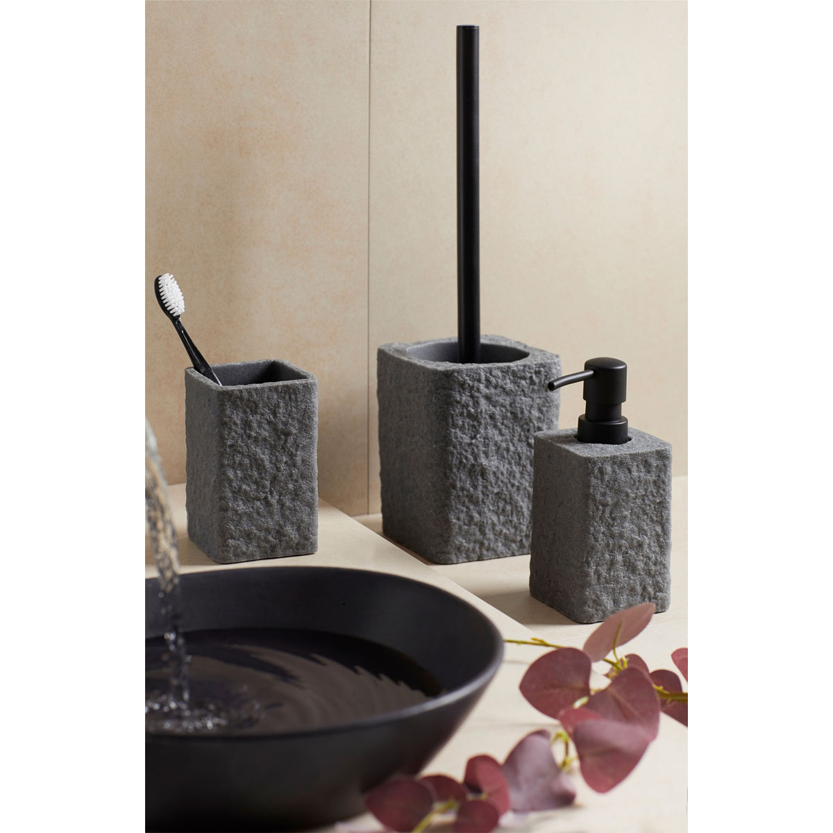 Wenko Zahnputzbecher Villata grau Bild 4