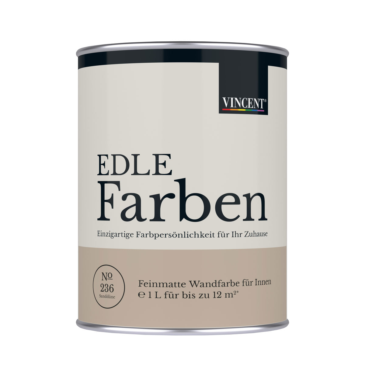 Vincent  Wandfarbe EDLE Farben Sanddüne matt 1,0 L Bild 1