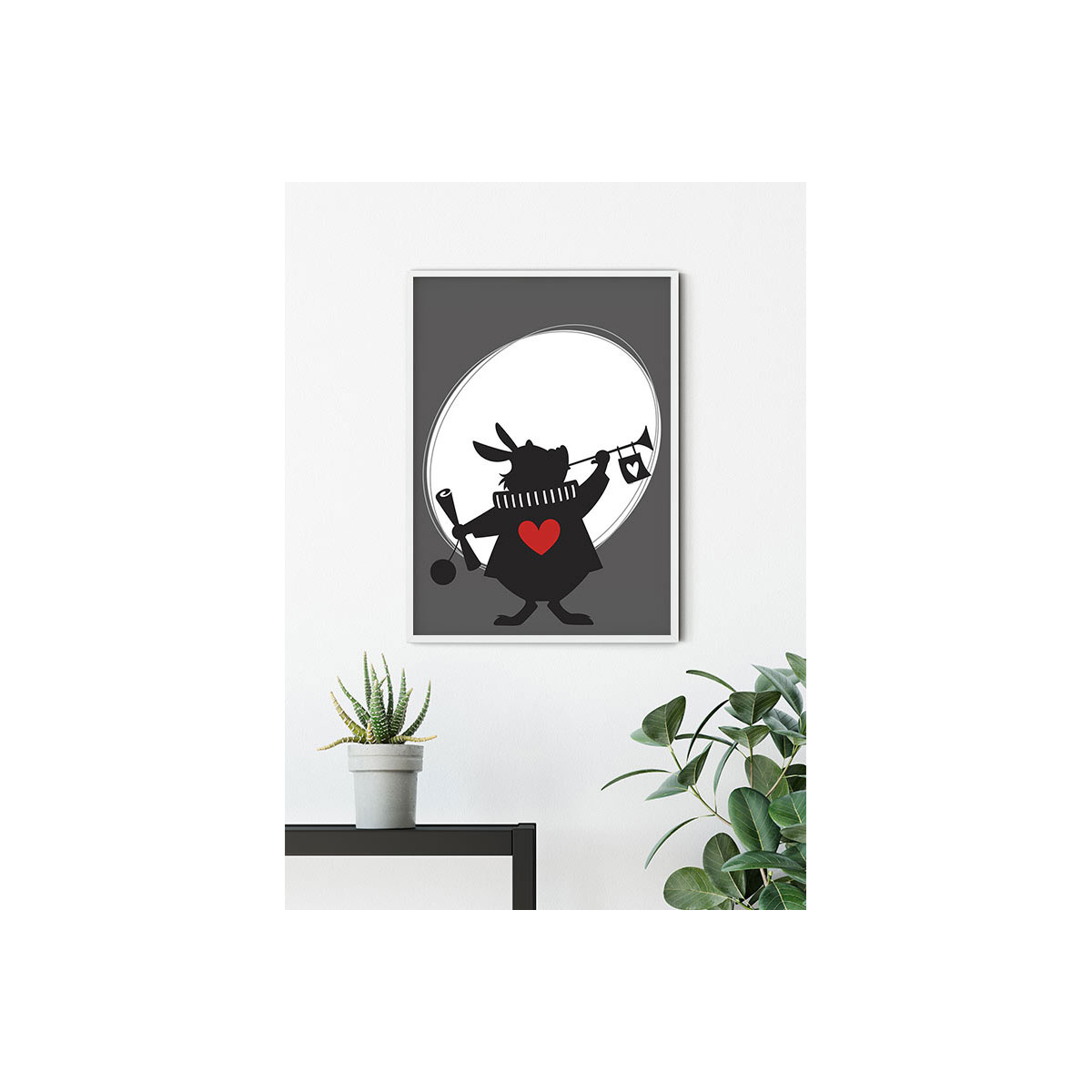 Komar  Wandbild Alice Rabbit 50x70 cm Bild 4