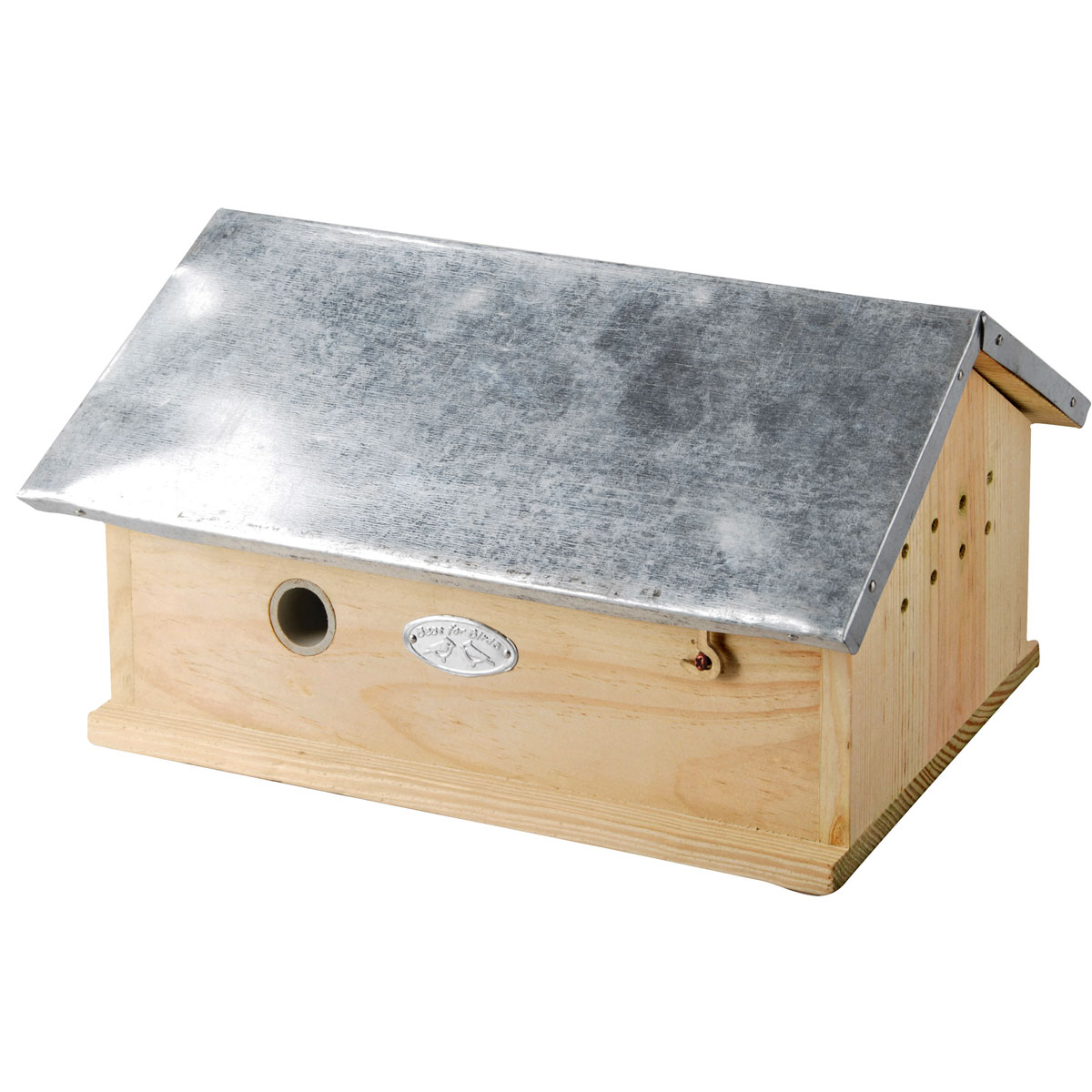 Hummelhaus Zinkdach 29 x 17 x 15 cm Kiefer