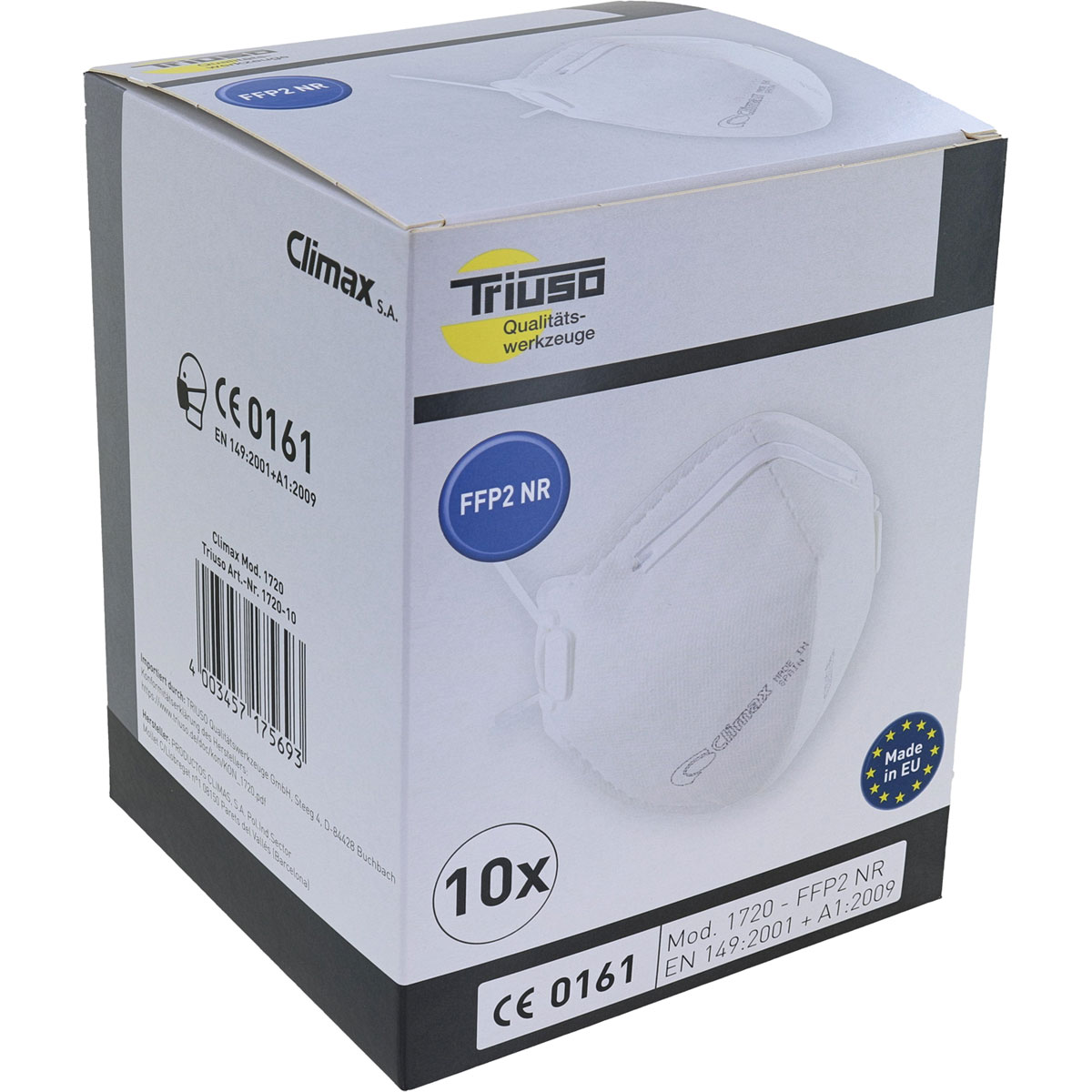 Triuso Feinstaub-Faltmaske 10 Stück