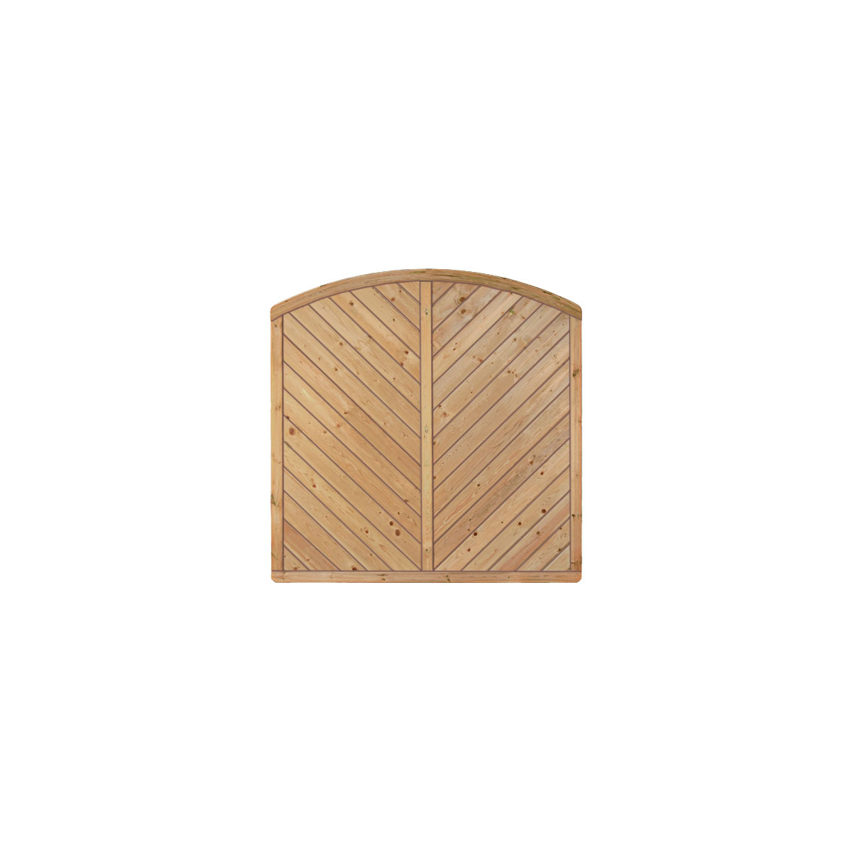 TETZNER & JENTZSCH Zaunserie „CLASSIC“, Bogen Diagonal, 180 x 180/160 cm