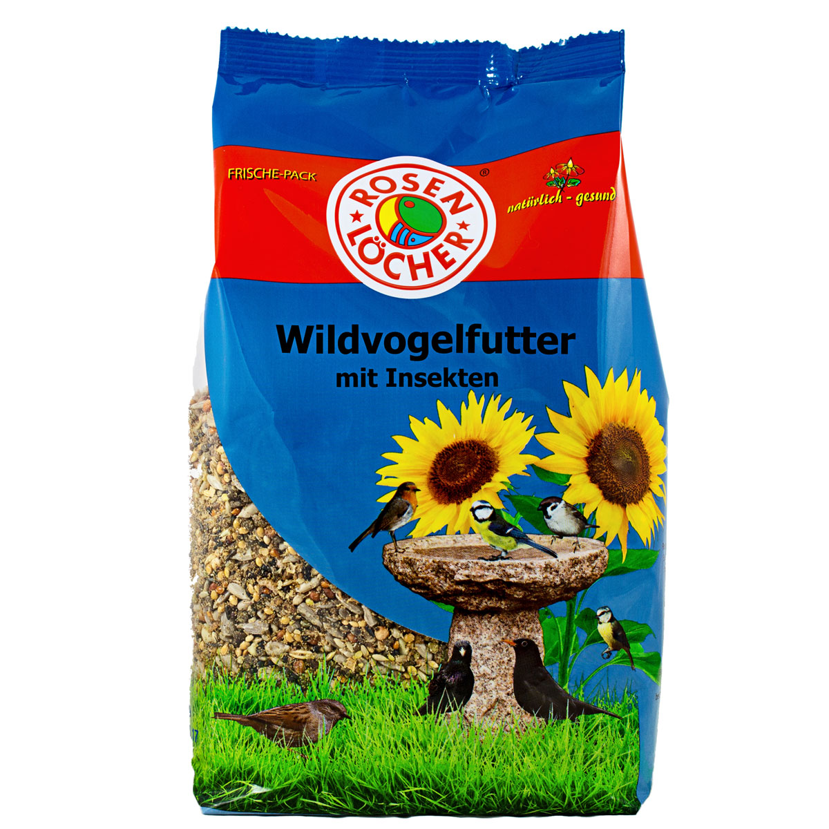 Rosenlöcher Wildvogelfutter Streufutter mit Insekten 750 g