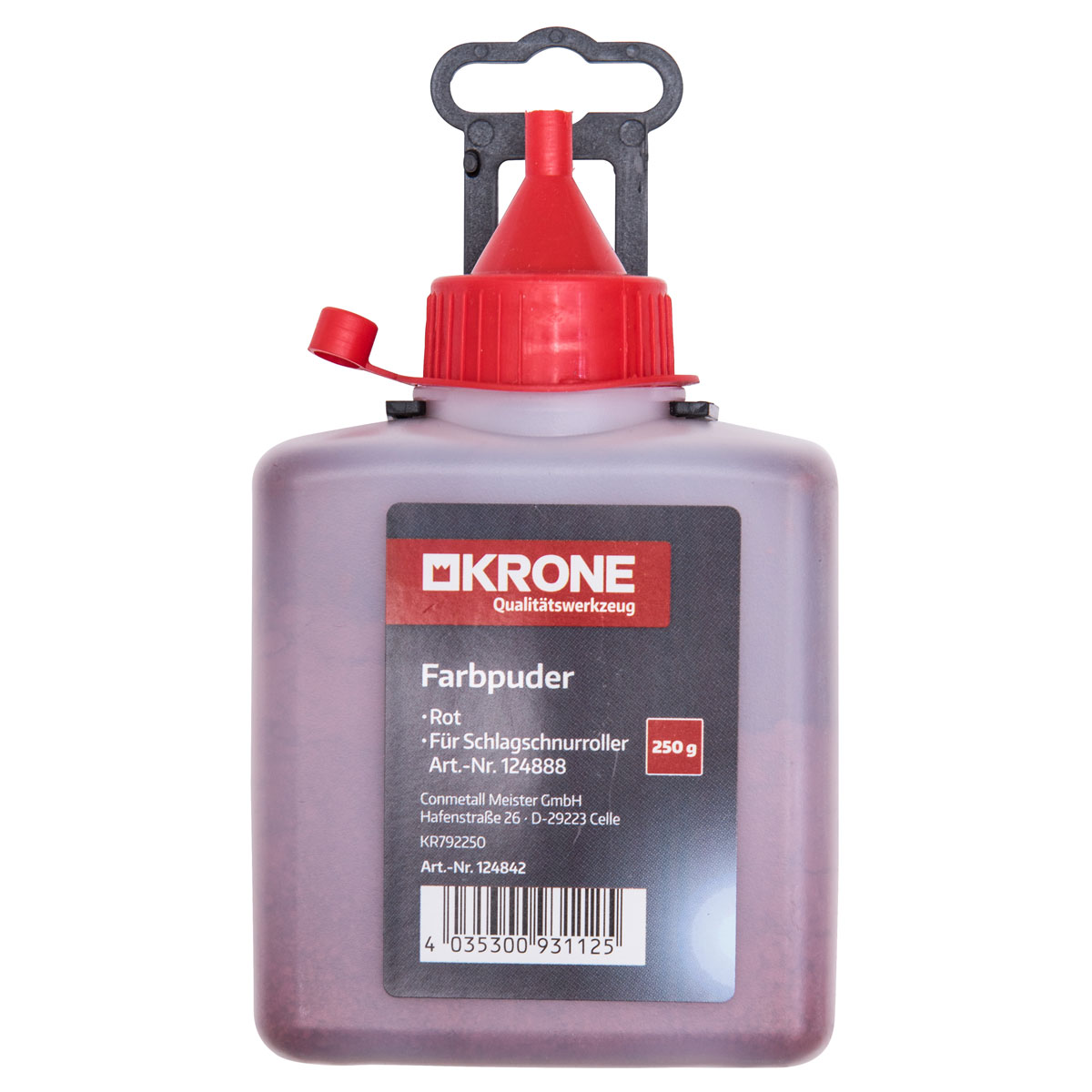 Krone  Farbpuder rot 250g f Schlagschnur