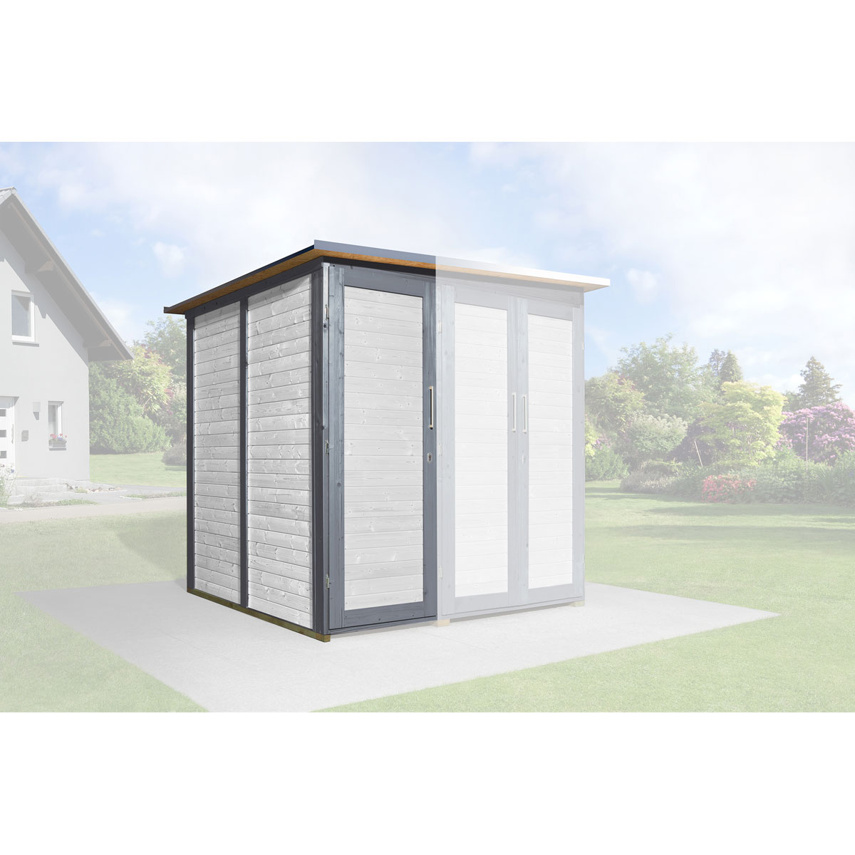 Garten [Q] Modul Save Bike grau/weiß